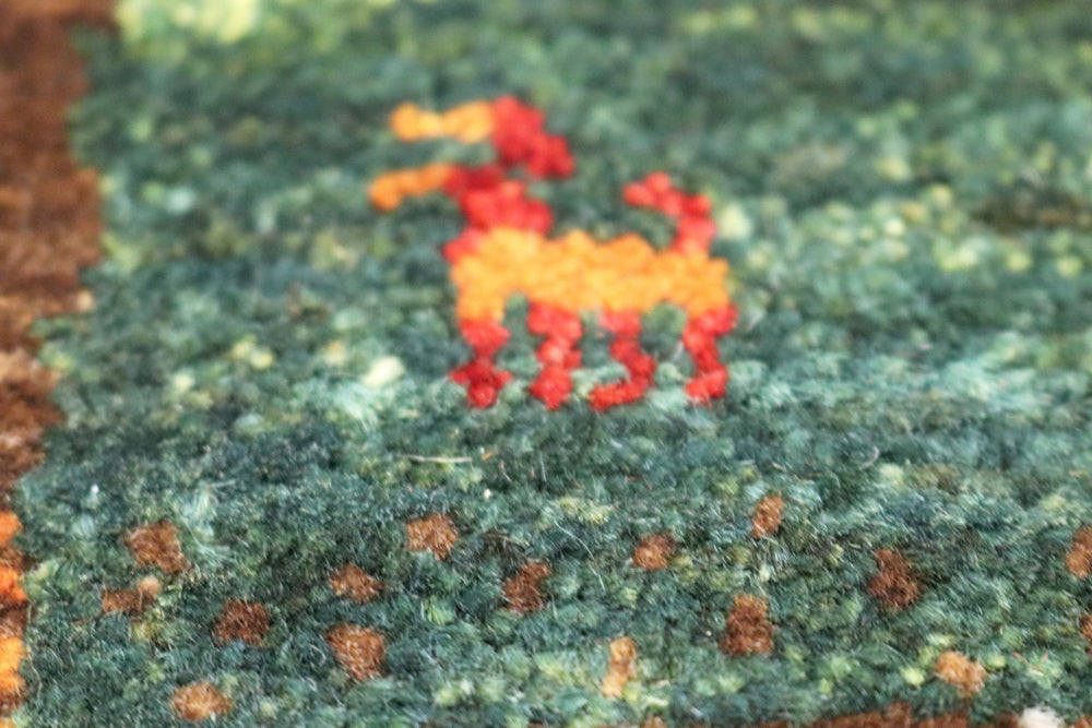 Gabbeh Teppich - Loribaft Indus - 213 x 157 cm - beige