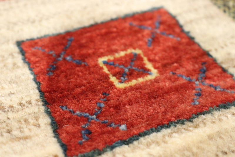 Gabbeh Teppich - Loribaft Indus - 156 x 102 cm - beige