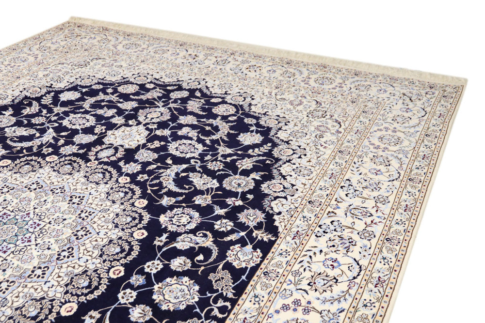 Perserteppich - Nain - Premium - 360 x 250 cm - dunkelblau