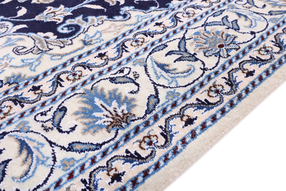 Perserteppich - Nain - 200 x 150 cm - dunkelblau