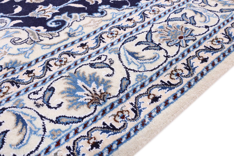 Perserteppich - Nain - 200 x 150 cm - dunkelblau