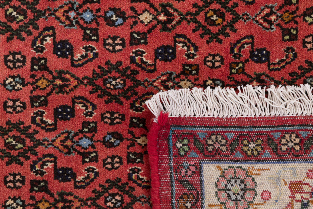 Perserteppich - Nomadic - 150 x 105 cm - dunkelrot