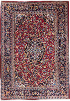 Perserteppich - Keshan - 345 x 240 cm - rot