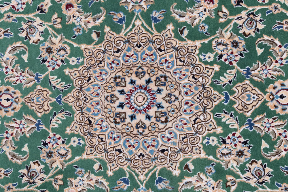 Perserteppich - Nain - 136 x 88 cm - grün