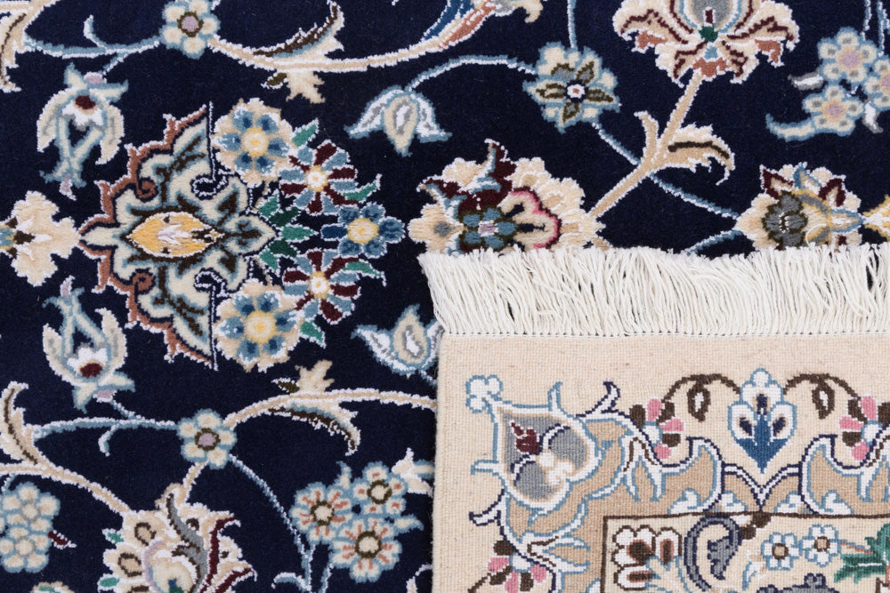 Perserteppich - Nain - 254 x 154 cm - dunkelblau