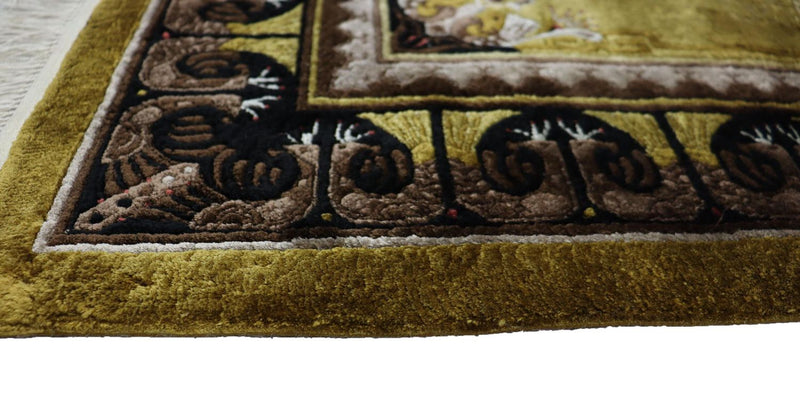 Dywan z Chin - 190 x 90 cm - zielona