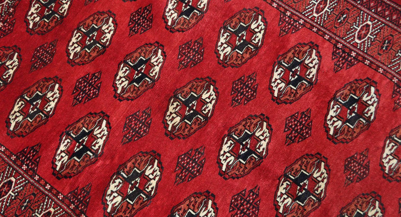 Dywan afgański - 152 x 118 cm - czerwony