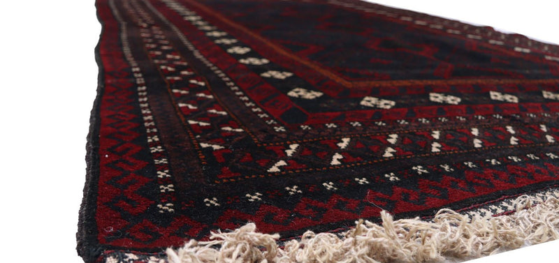 Dywan beludżycki - 191 x 115 cm - ciemna czerwień