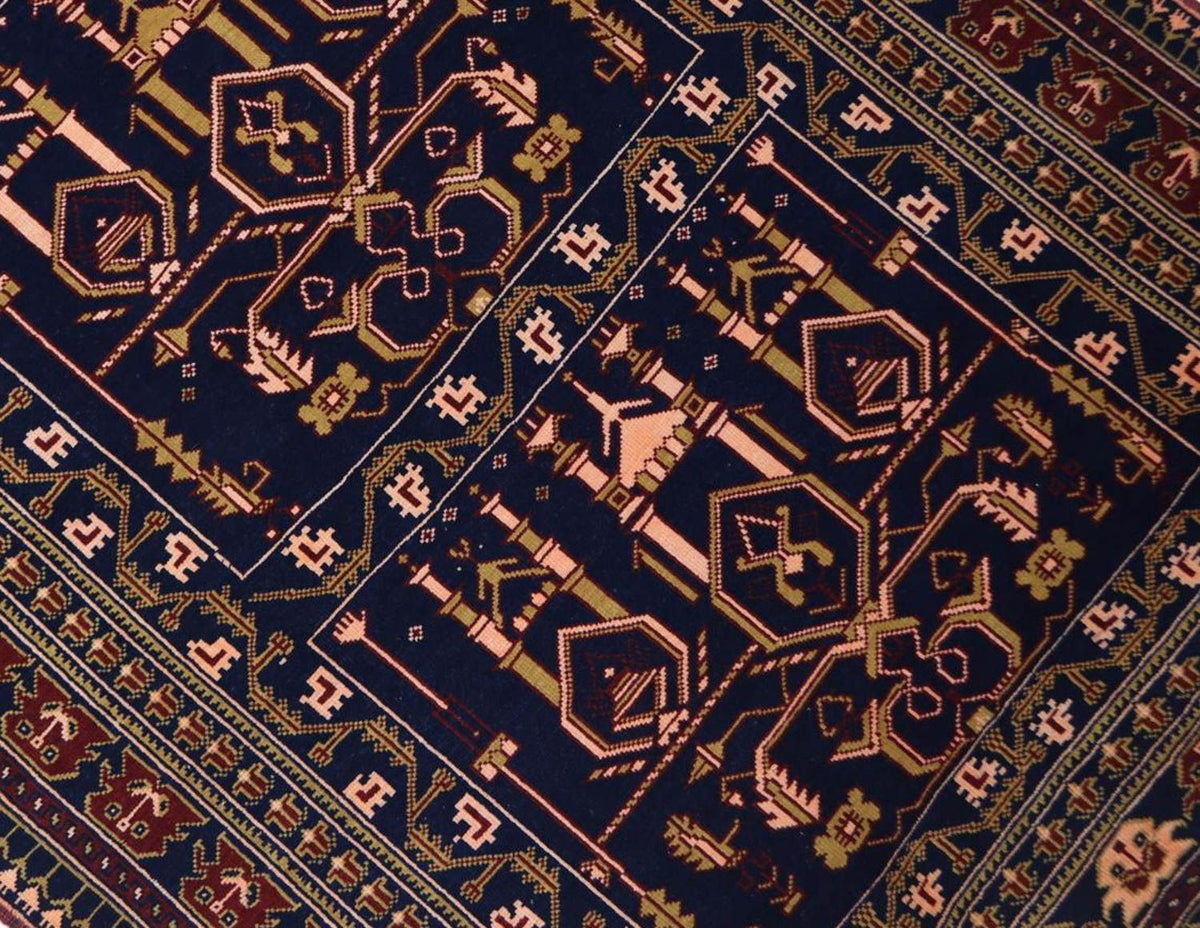 Dywan afgański - 131 x 87 cm - ciemnoniebieski