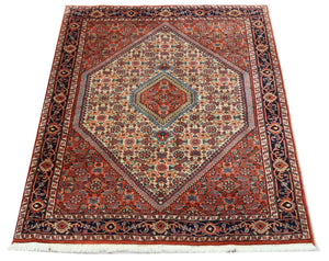 Orientalny dywan - Bijar - Indus - 167 x 117 cm - czerwony