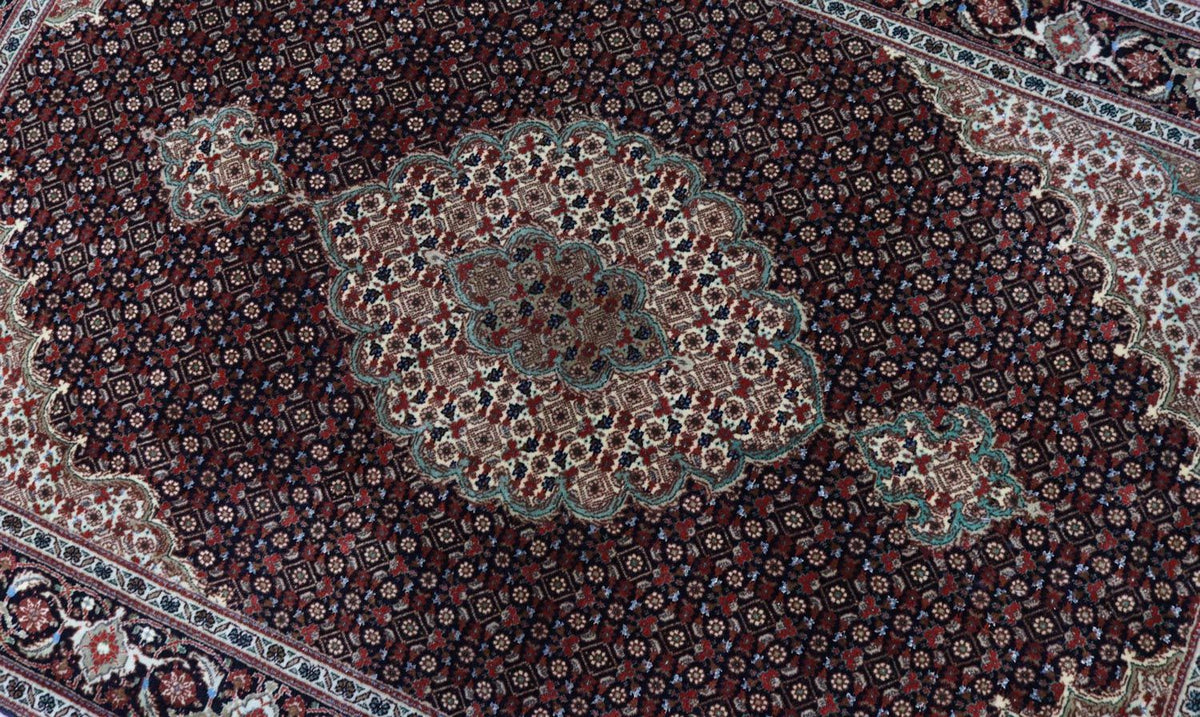 Dywan perski - Tabriz - Królewski - 154 x 104 cm - czarny