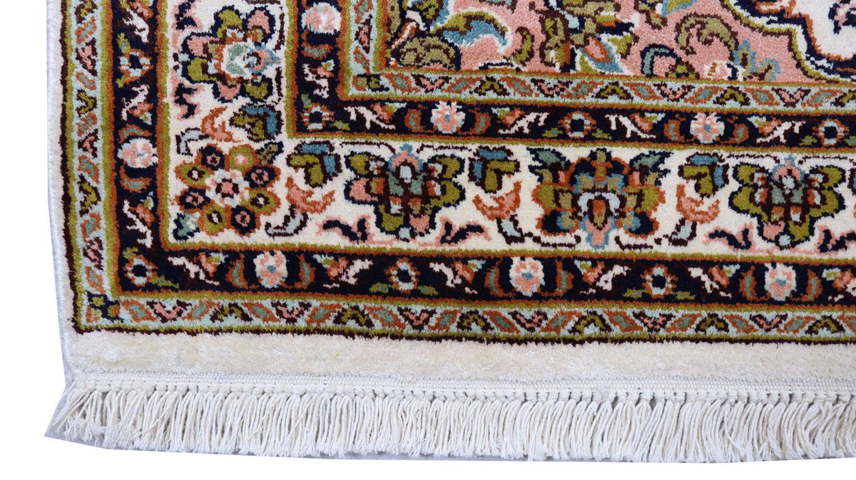 Jedwabny dywan - Kashmir Silk - 154 x 93 cm - beżowy
