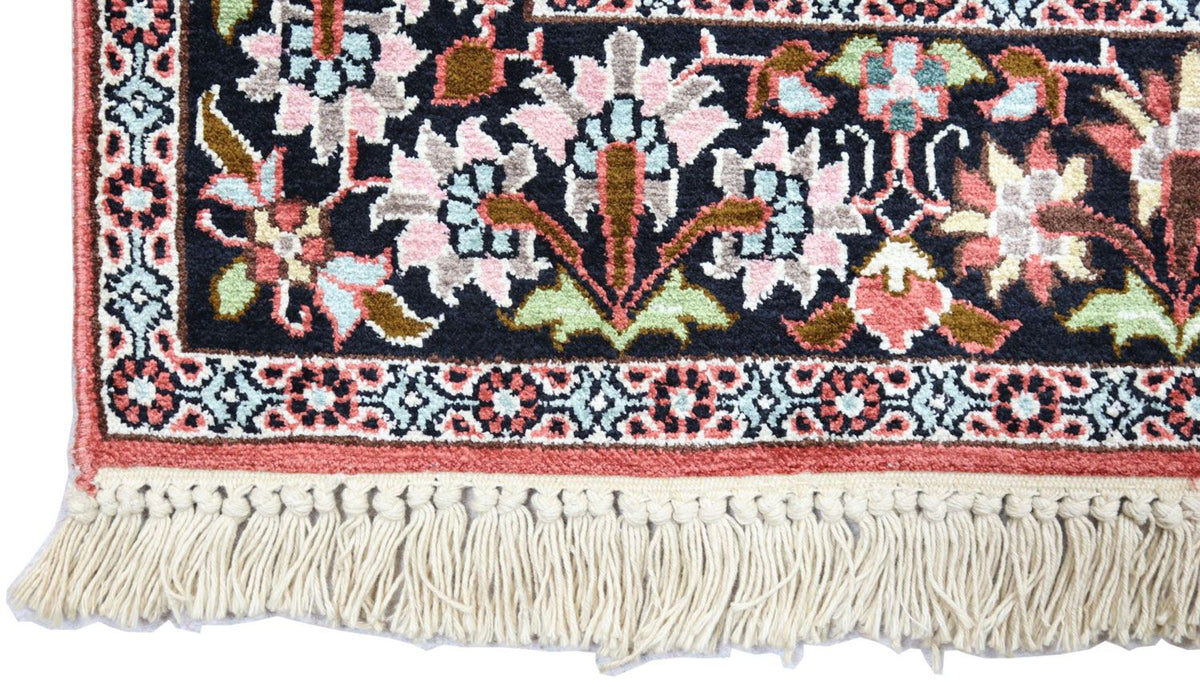 Jedwabny dywan - Kashmir Silk - 152 x 91 cm - ciemna czerwień