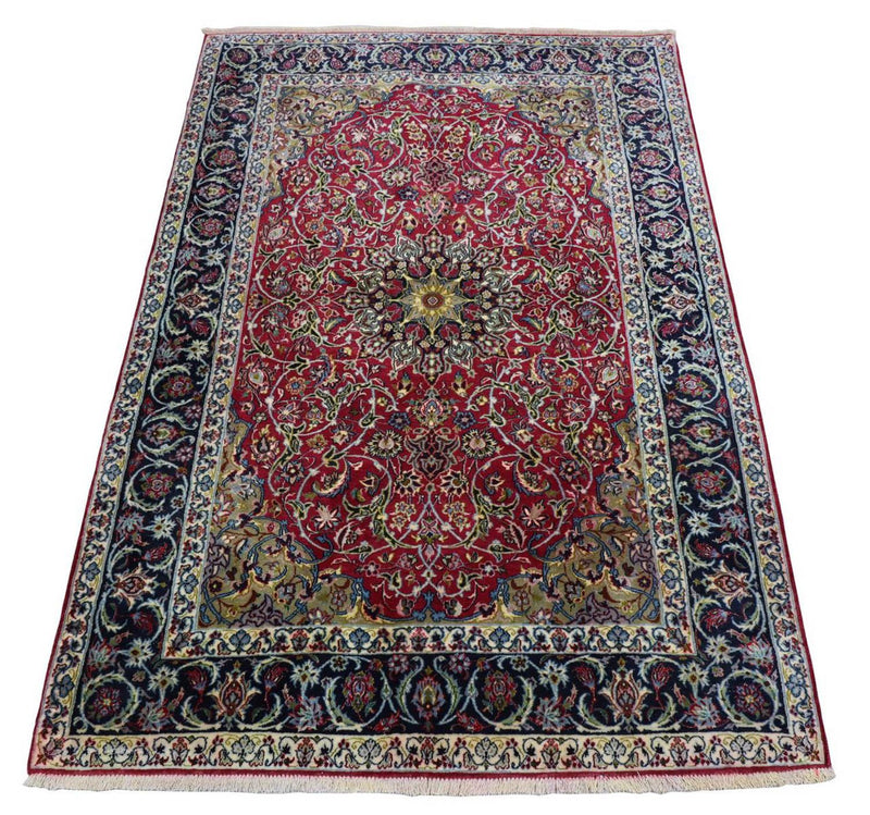 Dywan perski - Isfahan - Premium - 170 x 110 cm - ciemna czerwień