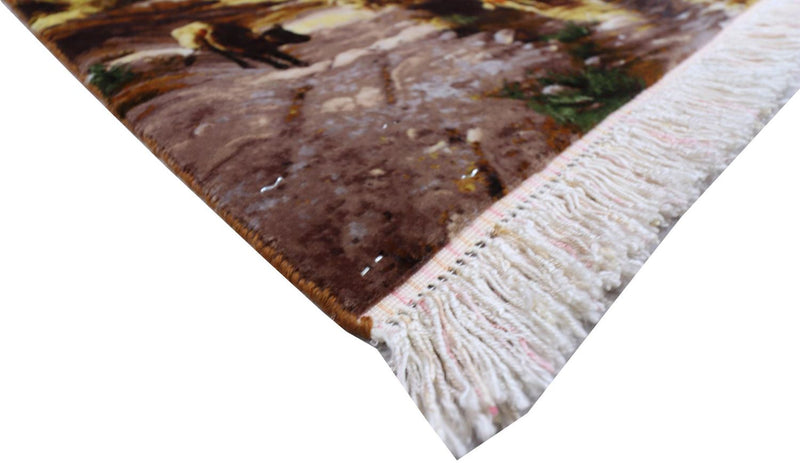 Dywan perski - Tabriz - 72 x 50 cm - wielokolorowy