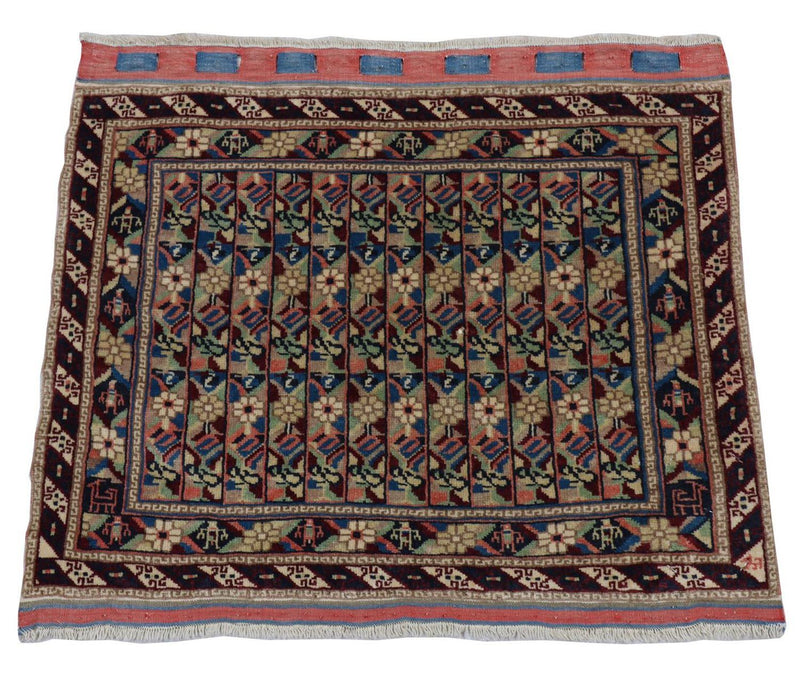 Afgański dywan - Bukhara - 75 x 56 cm - niebieski