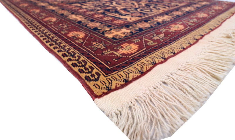 Dywan afgański - 150 x 100 cm - czarny