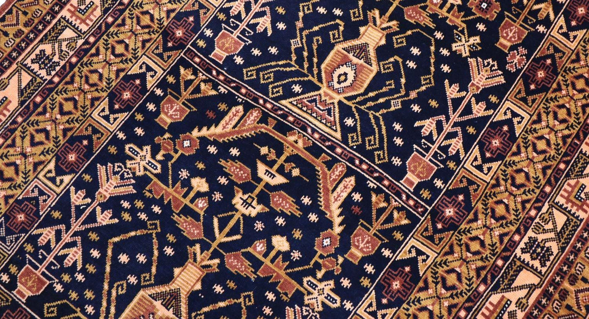 Dywan afgański - 140 x 102 cm - czarny