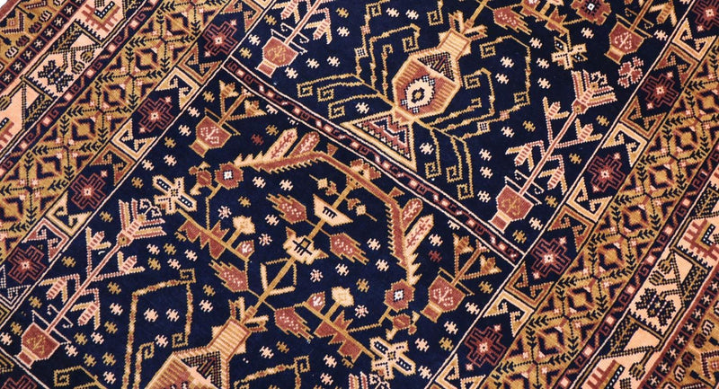 Dywan afgański - 140 x 102 cm - czarny