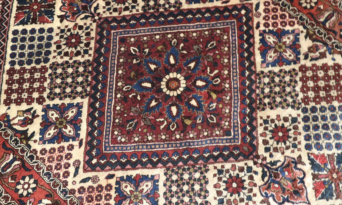 Perski dywan - Nomadyczny - 204 x 142 cm - ciemna czerwień