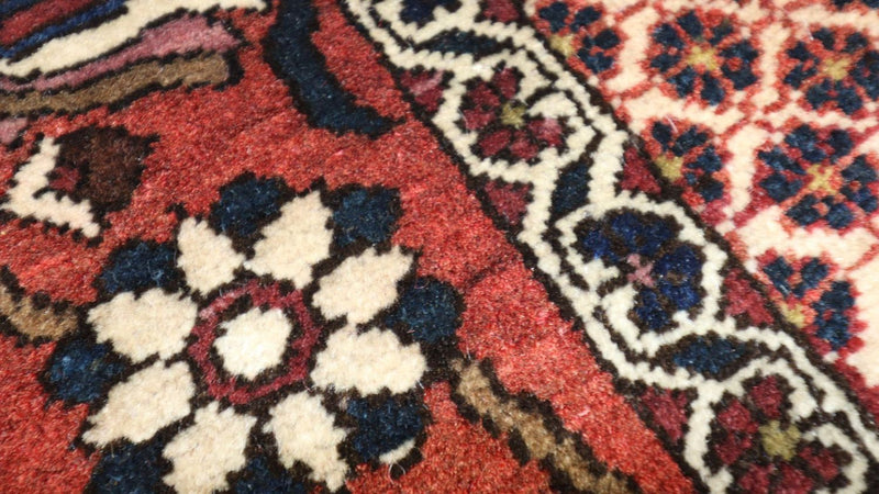 Perski dywan - Nomadyczny - 204 x 142 cm - ciemna czerwień