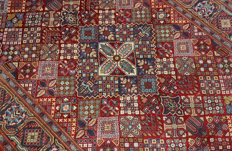 Dywan perski - Keshan - 220 x 140 cm - ciemna czerwień