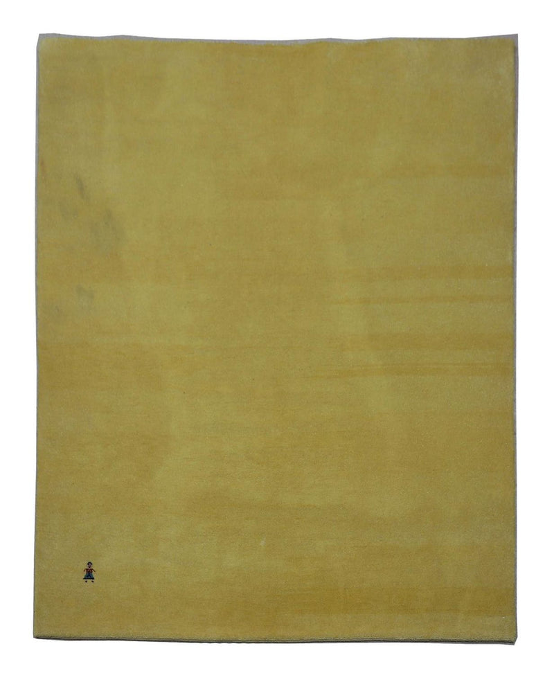 Dywan Gabbeh - Loribaft Perski - 155 x 128 cm - oliwkowa zieleń