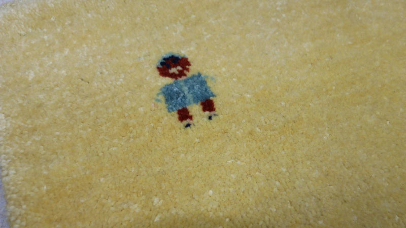 Dywan Gabbeh - Loribaft Perski - 190 x 102 cm - oliwkowa zieleń