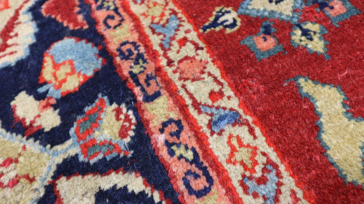 Dywan orientalny - 205 x 139 cm - ciemna czerwień