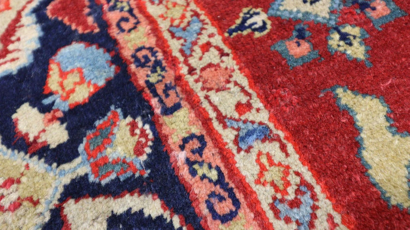 Dywan orientalny - 205 x 139 cm - ciemna czerwień