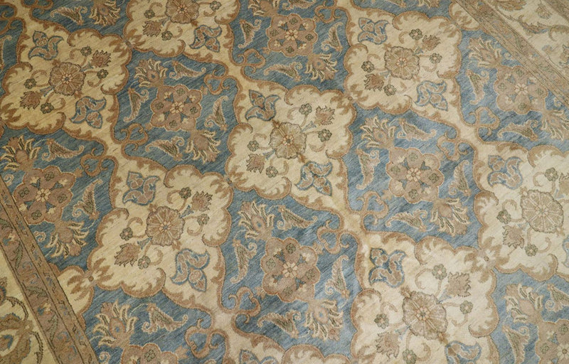 Dywan Zieglera - 354 x 264 cm - turkusowy