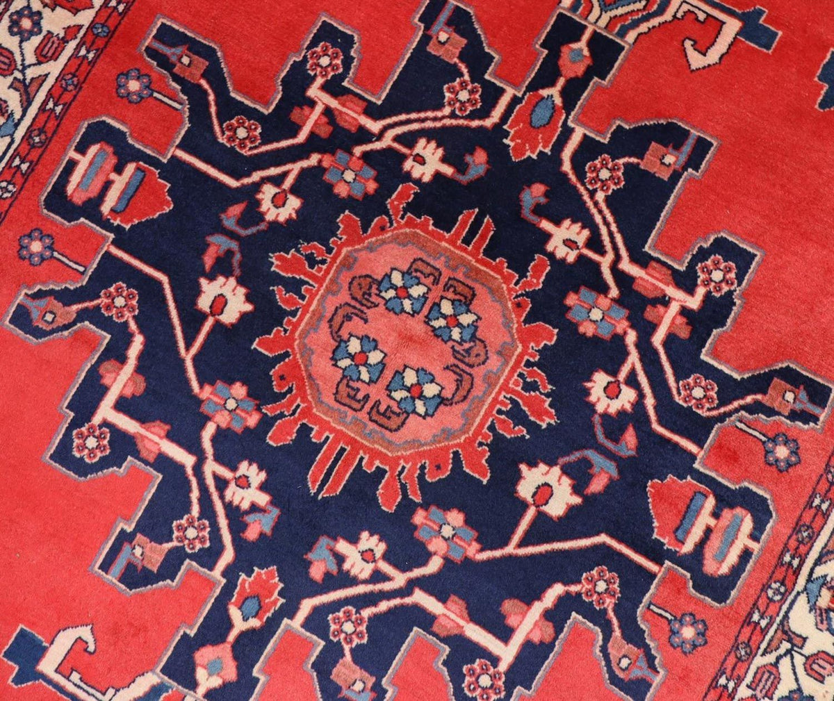 Perski dywan - Nomadyczny - 215 x 125 cm - czerwony