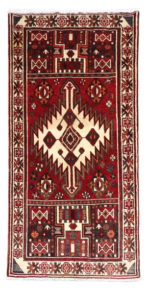 Biegacz Perski dywan - Nomadyczny - 245 x 135 cm - czerwony