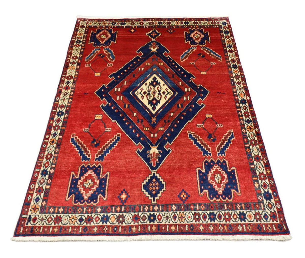 Perski dywan - Nomadyczny - 212 x 154 cm - czerwony