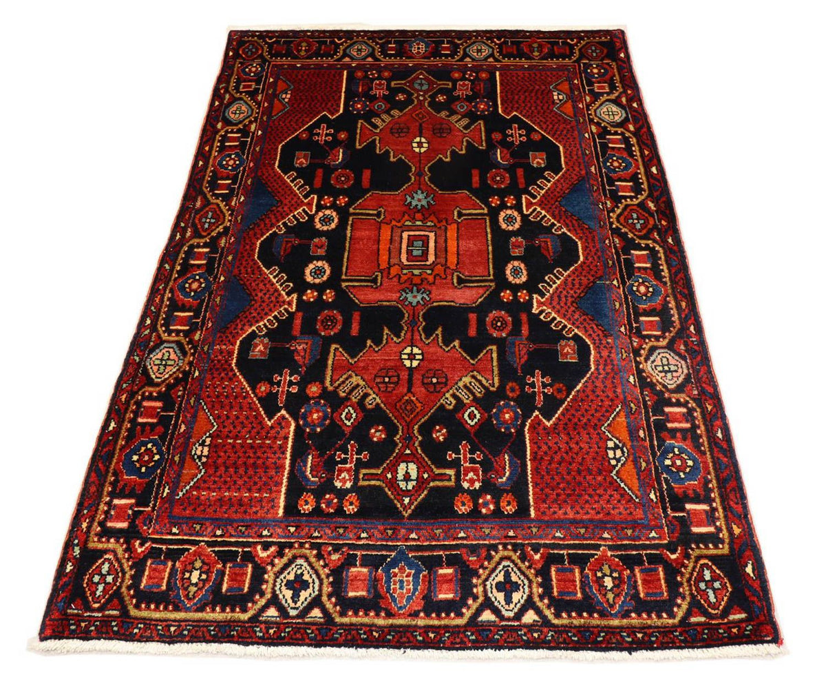 Perski dywan - Nomadyczny - 202 x 138 cm - czarny