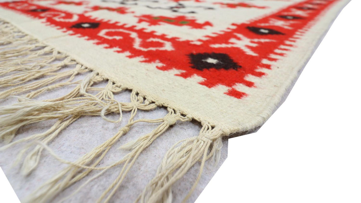 Dywan Kelim - modny - 160 x 100 cm - beżowy