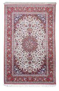 Dywan perski - Isfahan - Premium - 303 x 202 cm - beżowy
