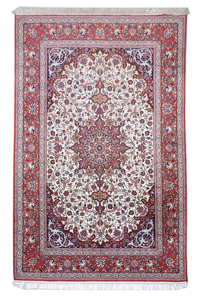 Dywan perski - Isfahan - Premium - 303 x 202 cm - beżowy