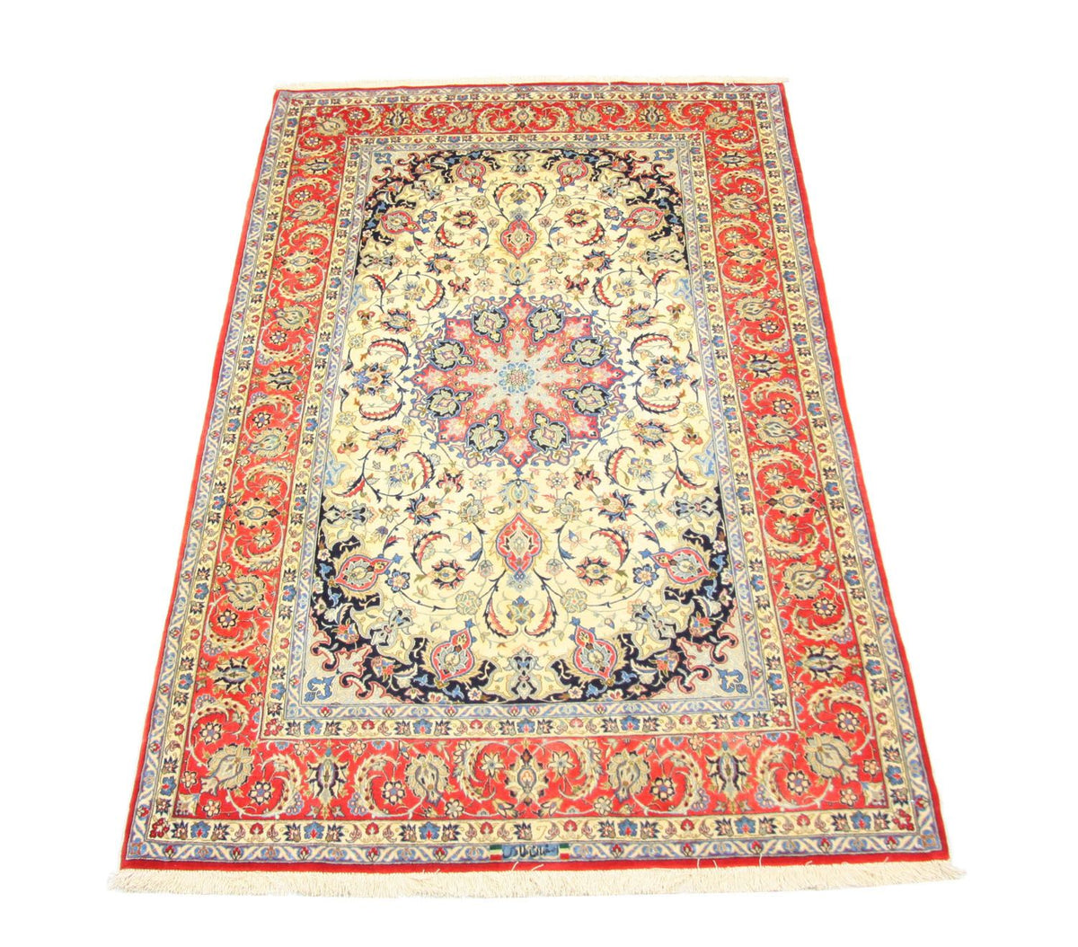 Dywan perski - Isfahan - Premium - 243 x 153 cm - beżowy