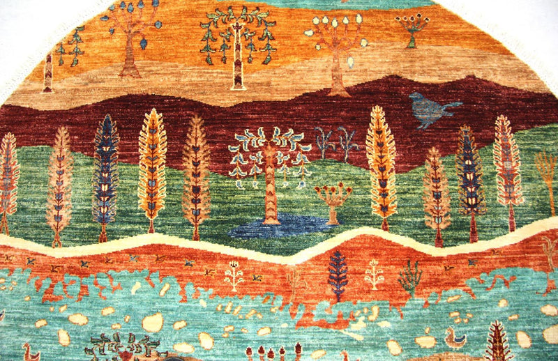 Dywan Zieglera okrągły  - 172 x 170 cm - wielokolorowy