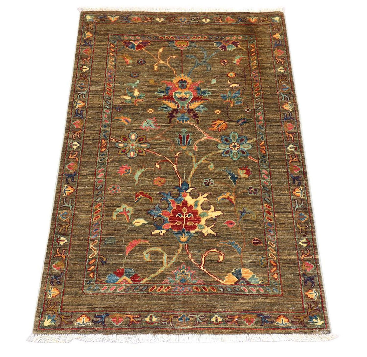 Dywan Zieglera - 124 x 83 cm - oliwkowa zieleń