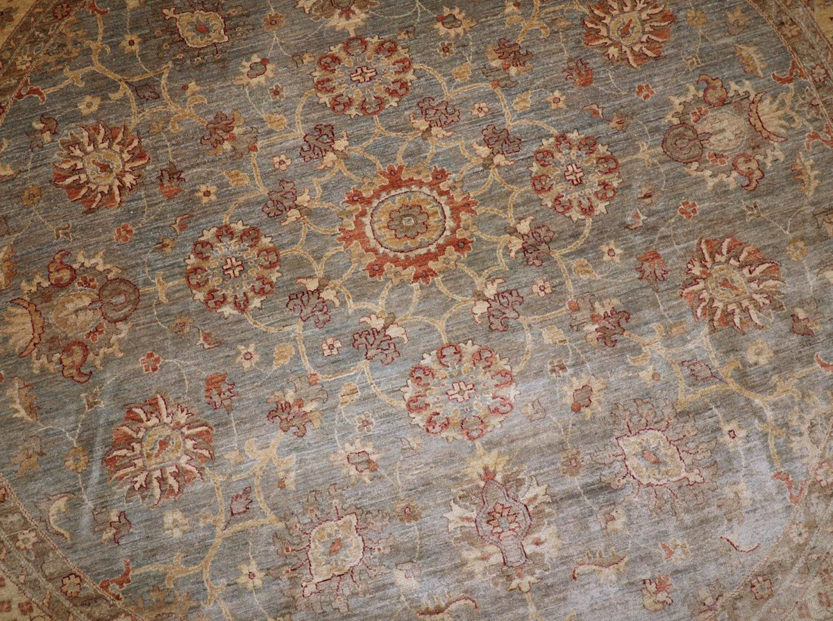 Dywan Zieglera okrągły  - 307 x 305 cm - brązowy