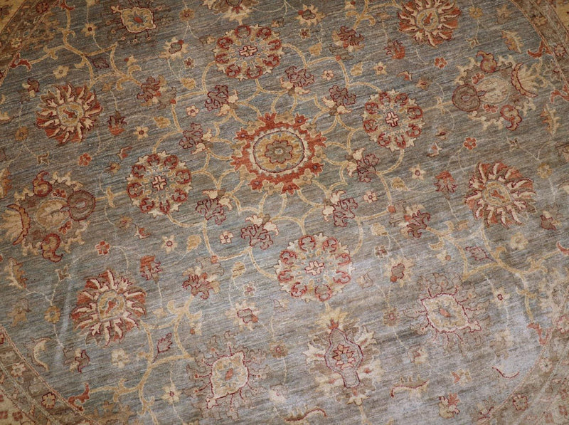 Dywan Zieglera okrągły  - 307 x 305 cm - brązowy