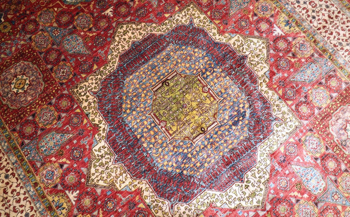 Dywan Zieglera - 421 x 307 cm - czerwony