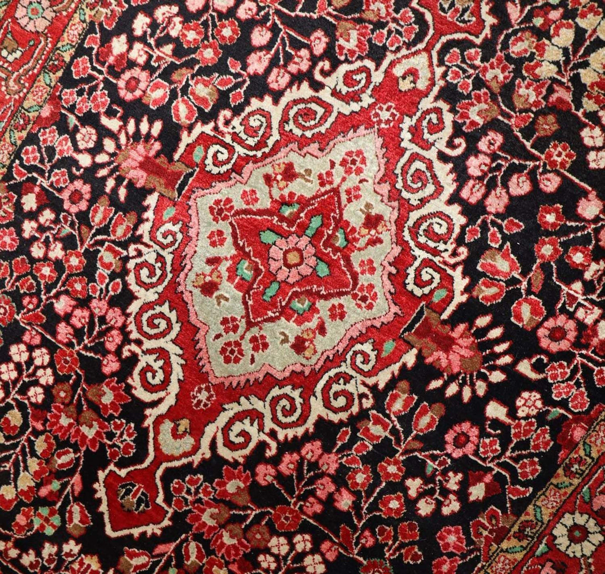 Dywan perski - Klasyczny - 214 x 134 cm - ciemnoniebieski