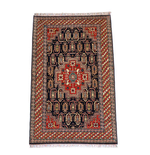 Dywan Zieglera - 268 x 175 cm - ciemnoniebieski