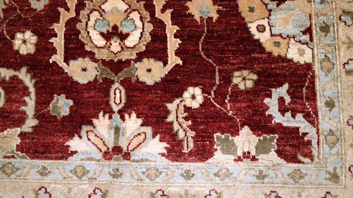 Dywan Zieglera - 357 x 276 cm - ciemna czerwień