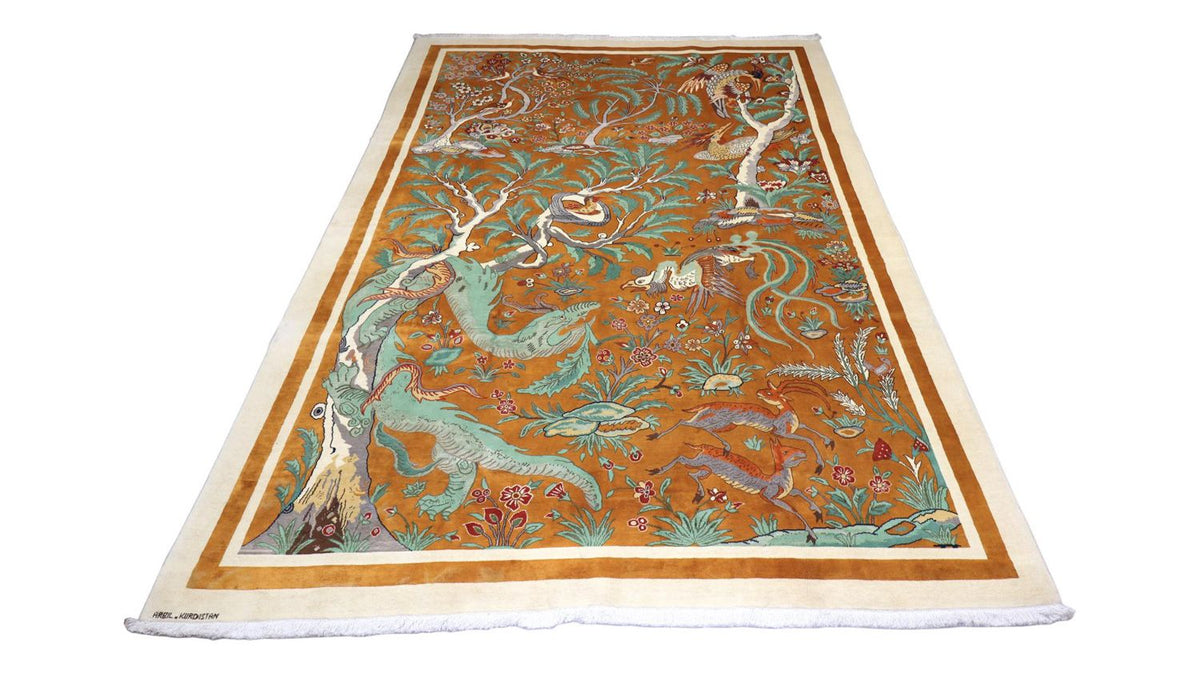 Perski dywan - Nomadyczny - 388 x 275 cm - brązowy