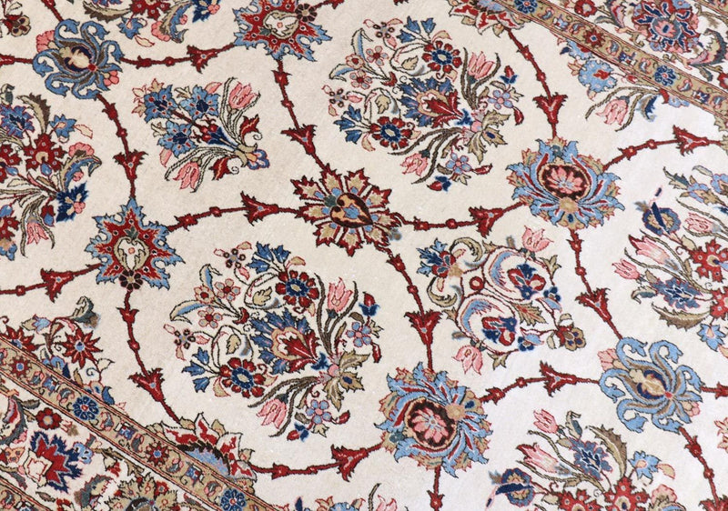 Dywan perski - Ghom - 204 x 135 cm - beżowy