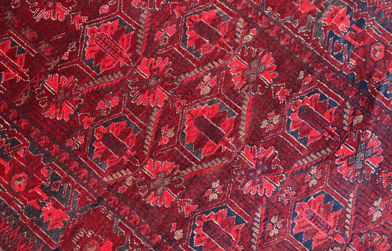 Dywan afgański - 119 x 76 cm - ciemna czerwień